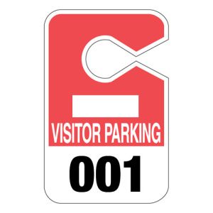 Super Size Parking Hang Tags - Visitor Parking
