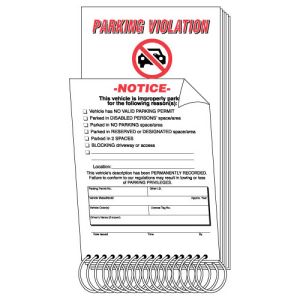 Parking Violation Notice Book