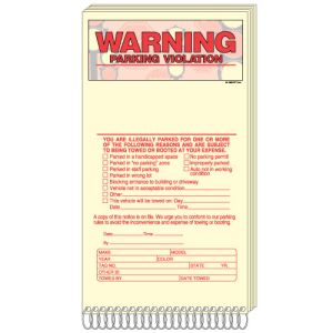 Warning Violation Book
