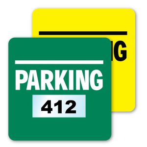 Parking Permit - Inside Adhesive - Large Square