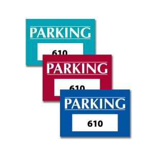 Static Cling Window Parking Sticker  - Rectangle Shape - 100 per pack