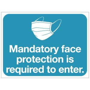 Mandatory Face Protection Yard Sign