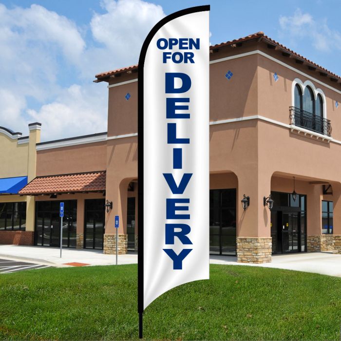 Open for Delivery Wave Flag Kit