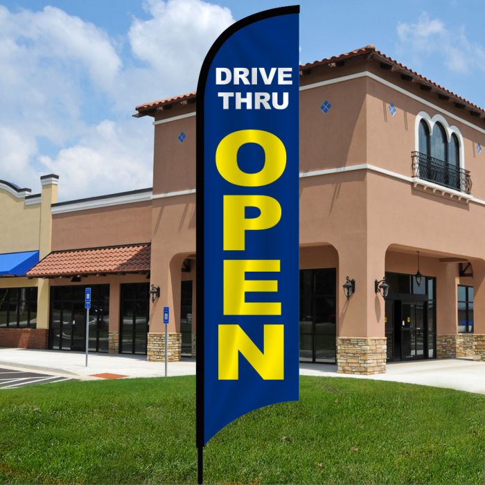 Open Drive Thru Wave Flag Kit