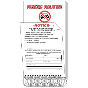 Parking Violation Notice Book