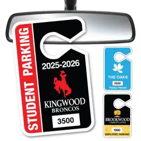 Custom Parking Hang Tags - Large Size