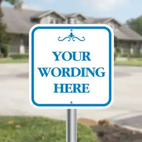 Custom Aluminum Signs - Square Shape 