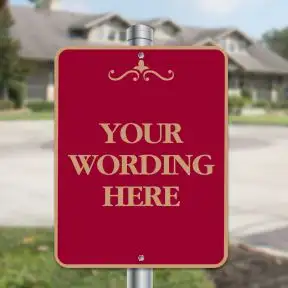 Custom Aluminum Signs - Vertical Rectangle