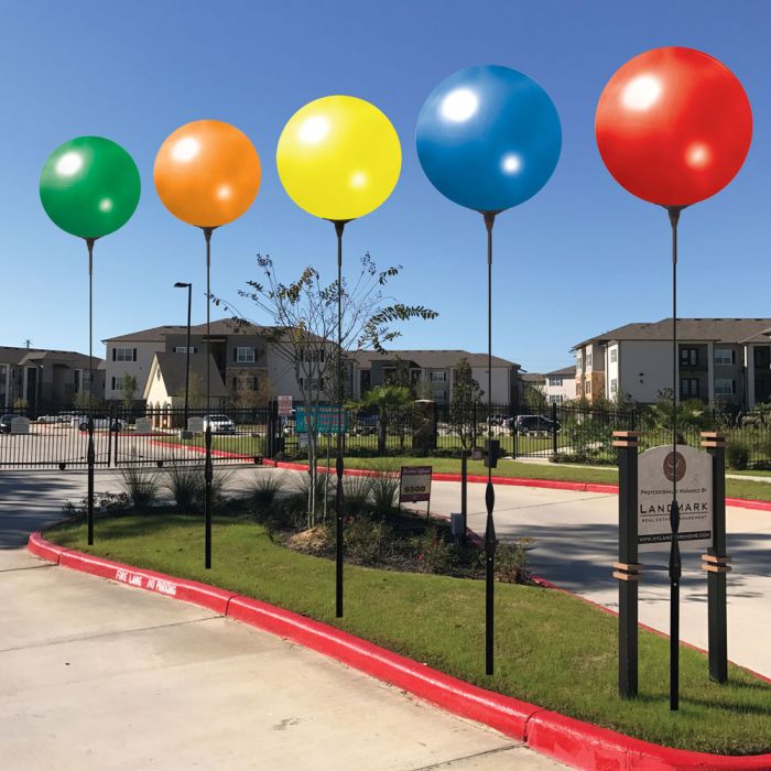 Single Pole Reusable Vinyl Balloons Single Pole Reusable Vinyl Balloons