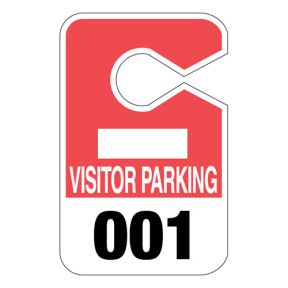 Jumbo Parking Hang Tags - Visitor Parking